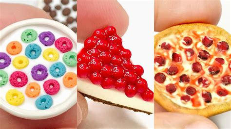 polymer clay mini food|polymer clay miniature food tutorials.